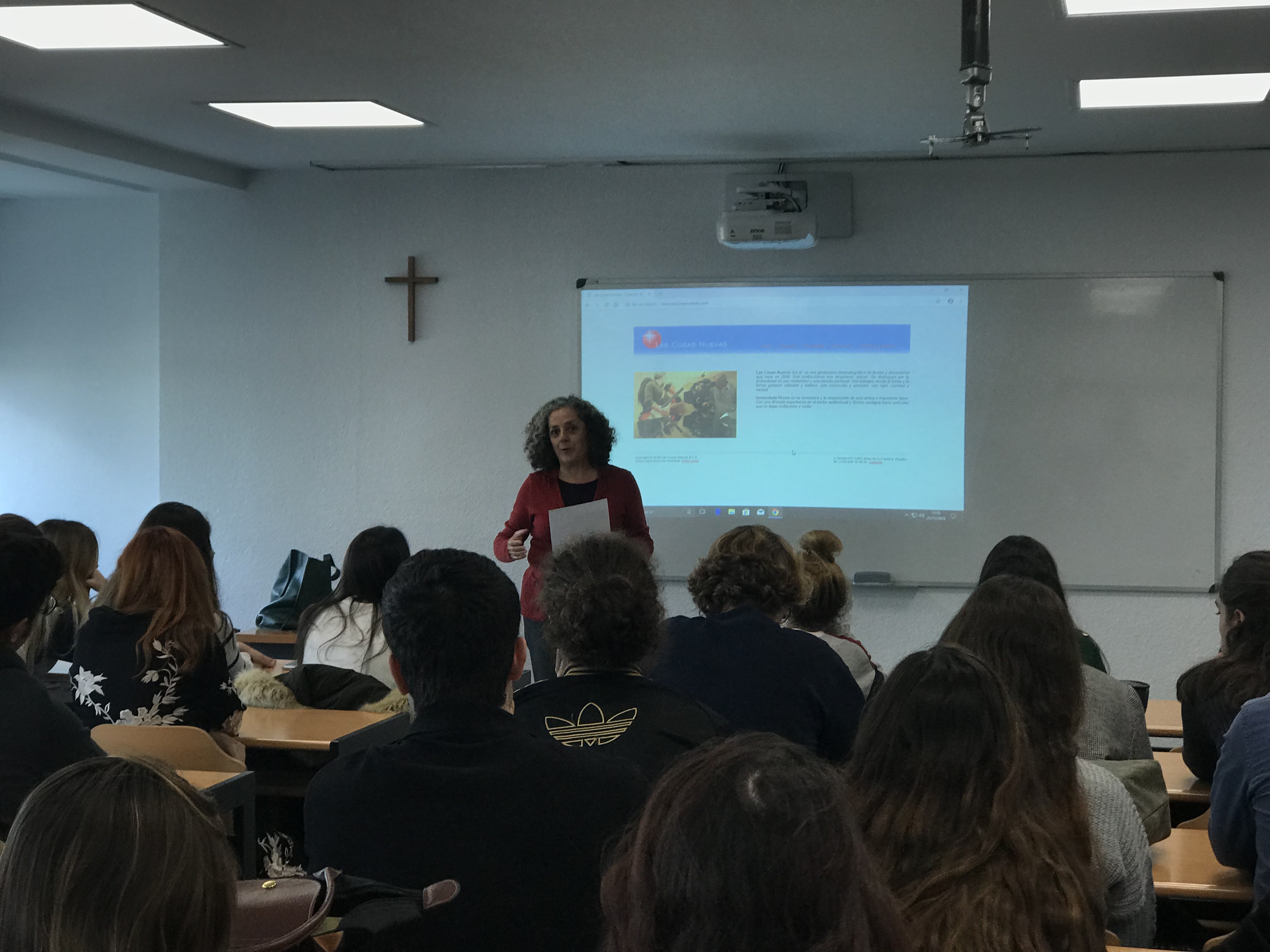 Master class de Inmaculada Hoces en la Universidad San Pablo CEU en Madrid